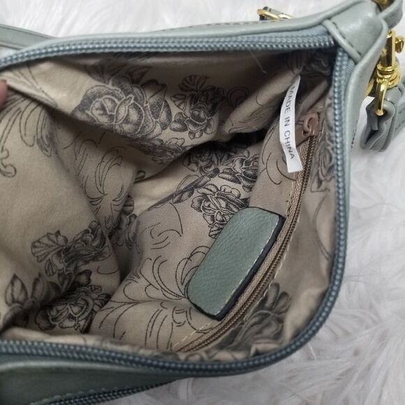 Dark Gray FAUX LEATHER Crossbody BAG - Picture 7 of 9